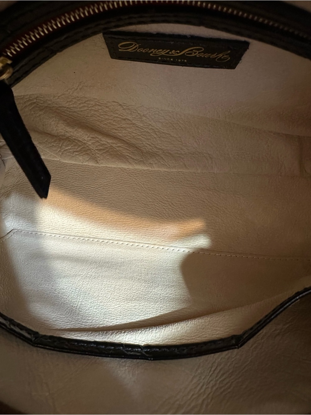 Dooney & Bourke Denison  Black Croc-Embossed Leather Crossbody NWT - Picture 7 of 16